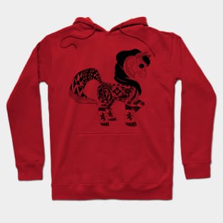 wild baby pony horse in ecopop art zentangle Hoodie